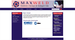 Desktop Screenshot of maxweld.com.br