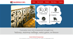 Desktop Screenshot of maxweld.com