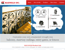 Tablet Screenshot of maxweld.com